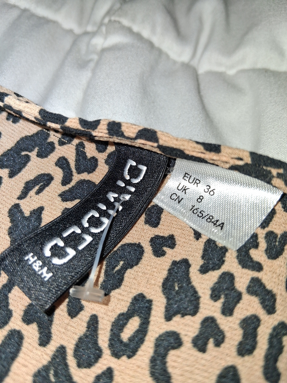 Divided by H&M Leopard Print Blouse in Tan and Black